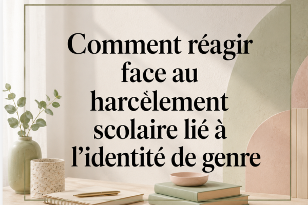 Comment réagir face au harcèlement scolaire lié à l’identité de genre.
