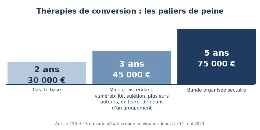 peines thérapie conversion