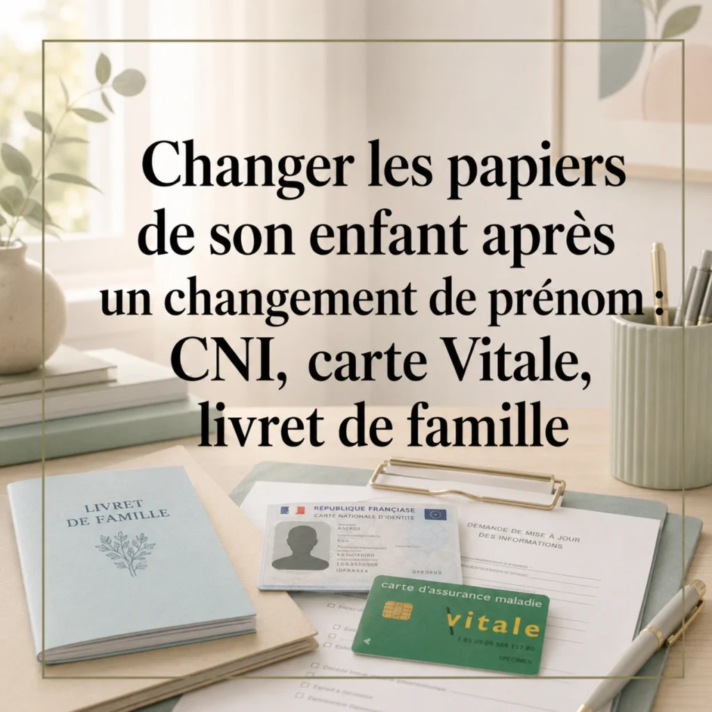 officier d'état civil demande changement prénom